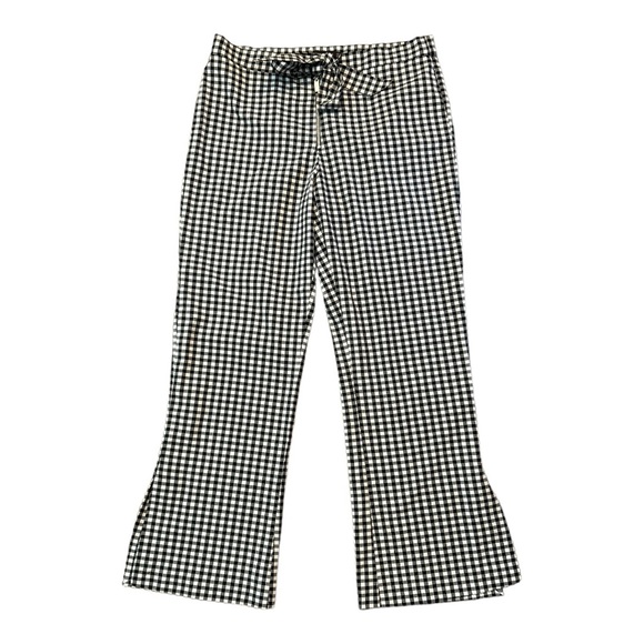 Zara Pants - ZARA Trafaluc Collection Black and White Houndstooth Wide Leg Pants size…